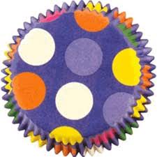 Mini Dazzling Dots Cupcake Papers - Click Image to Close